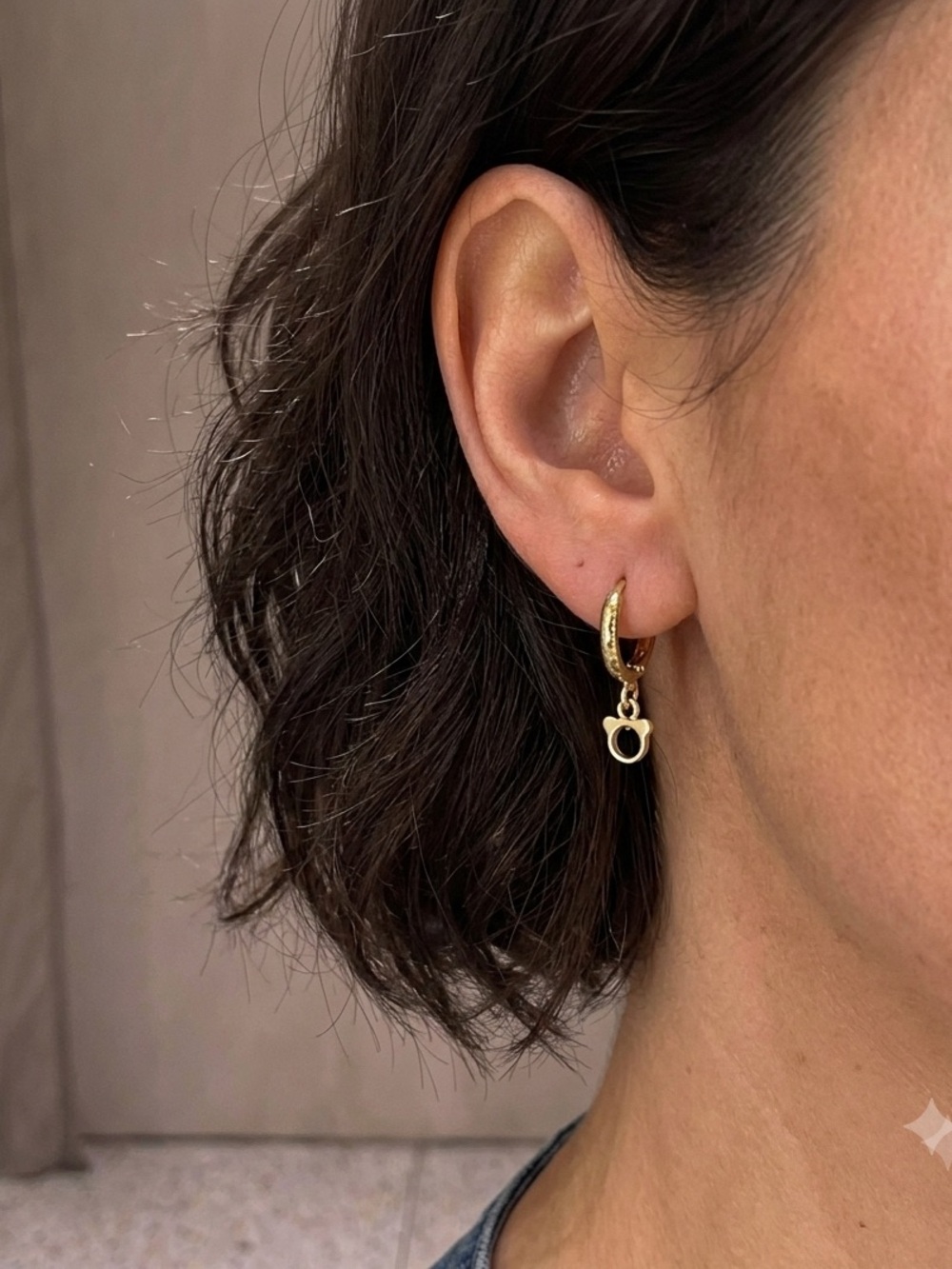 MICKEY Petit Drop Hoops Earrings